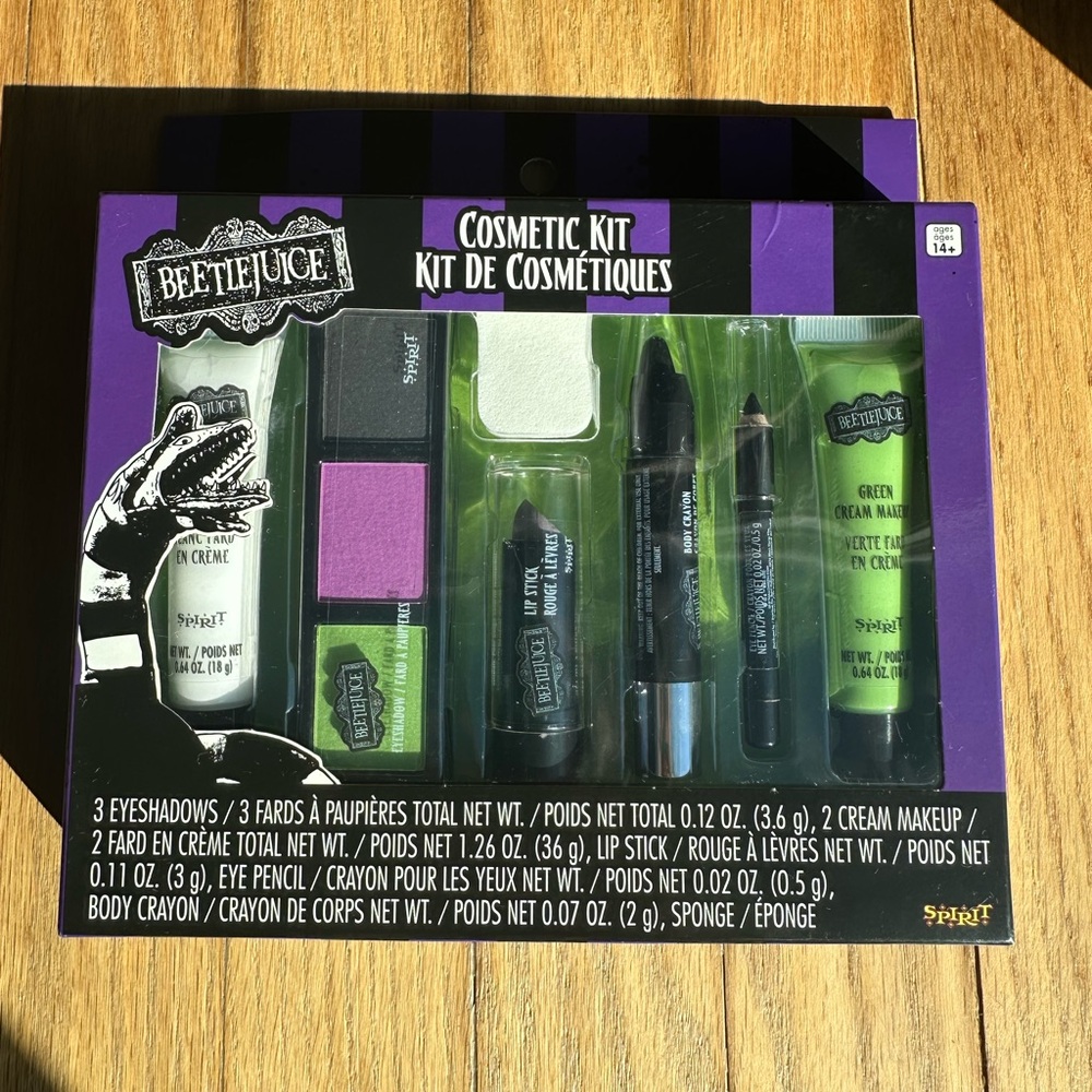 Spirit Halloween Makeup Kit Beetlejuice